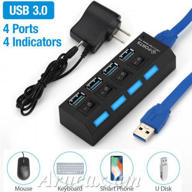 Концентратор USB 3,0, концентратор 2,0, ...