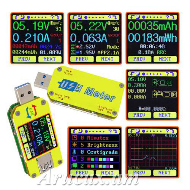 RD UM34C Для APP USB 3,0 Тип-C DC Вольтм...